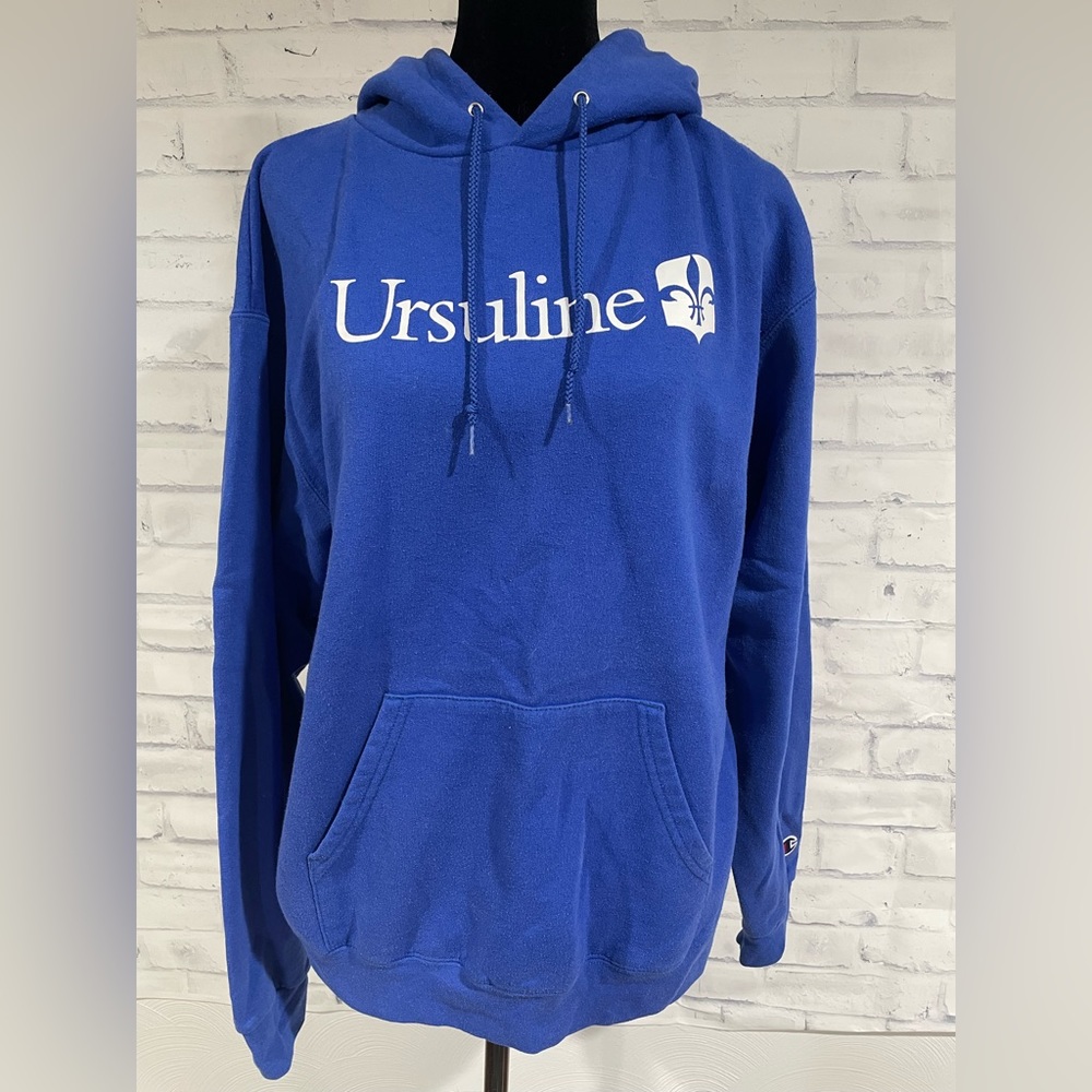 EUC Champion Ursuline College Women’s Blue Medium Hoodie